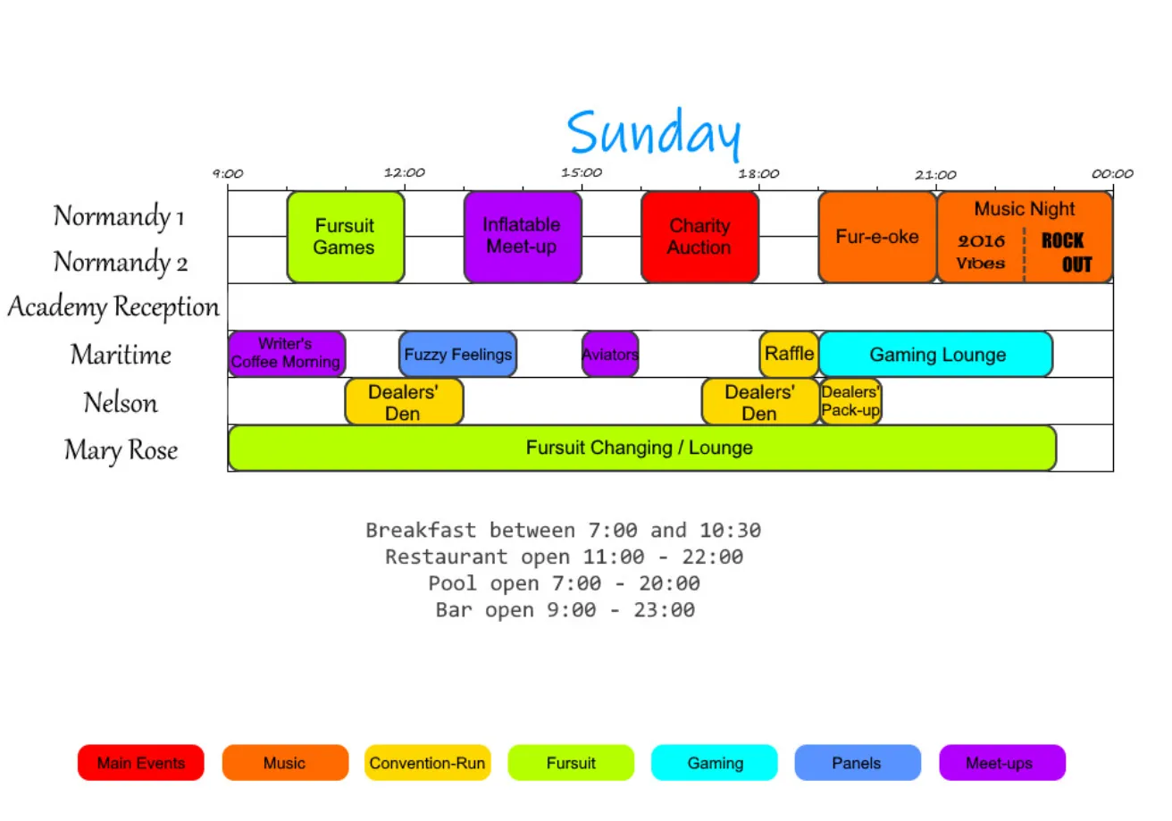 Sunday's Schedule